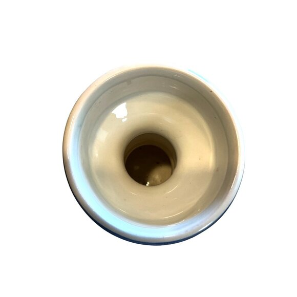 Gail Pittman Candlestick 9" Tall‎ Pink/Blue/Cream Signed - Picture 2 of 4